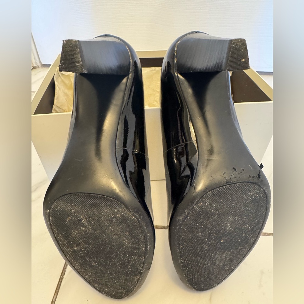 Coach Black Patent Leather Heels - Picture 3 of 4